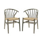 Modway Flourish Spindle Wood Dining Side Chair Set of 2 FredCo