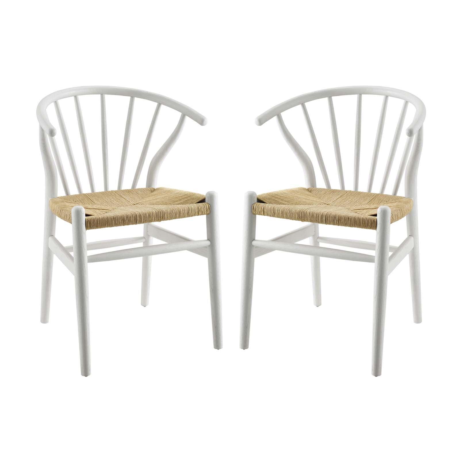Modway Flourish Spindle Wood Dining Side Chair Set of 2 FredCo