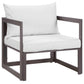 Modway Fortuna 3 Piece Outdoor Patio Sectional Sofa Set FredCo