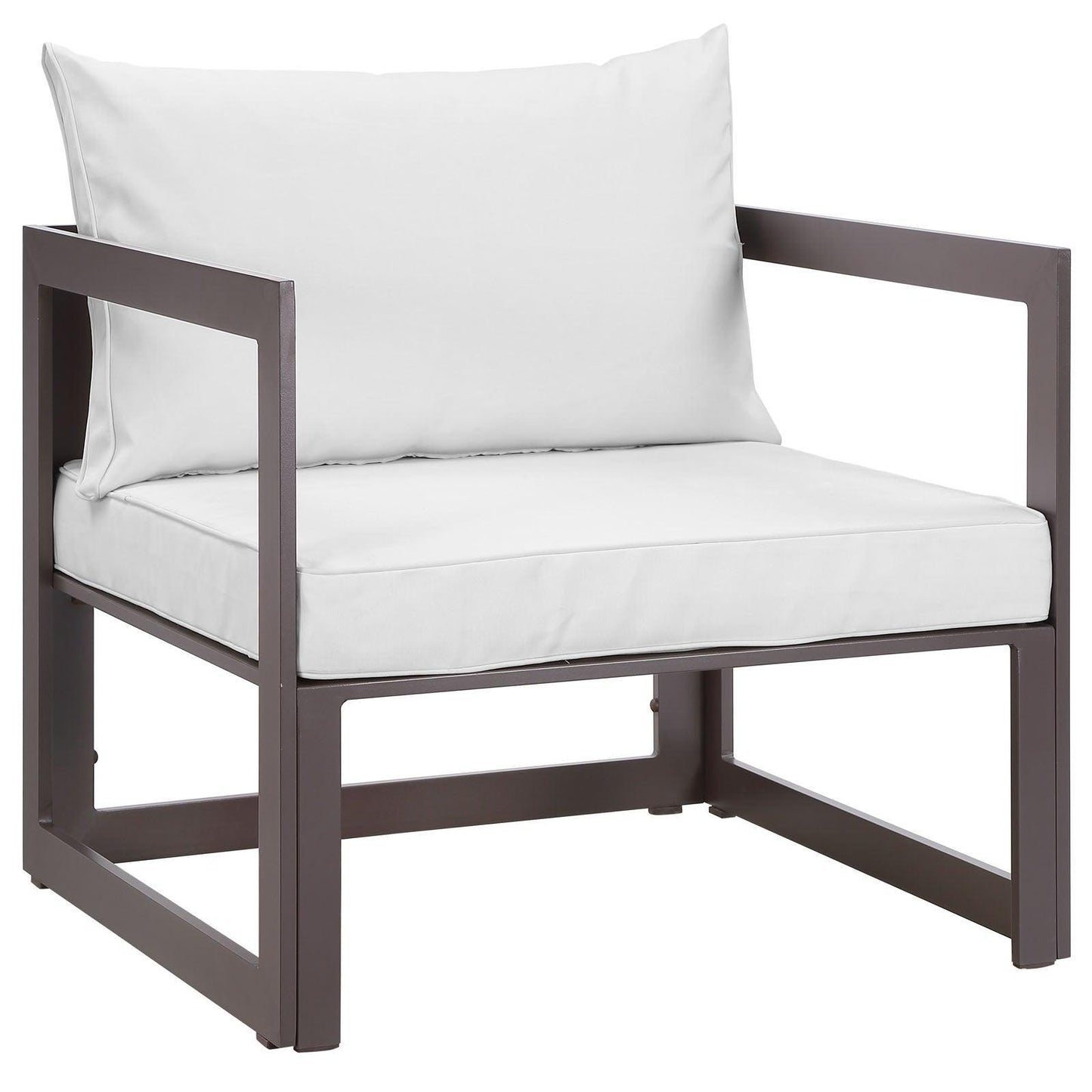 Modway Fortuna 5 Piece Outdoor Patio Sectional Sofa Set FredCo