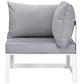 Modway Fortuna 5 Piece Outdoor Patio Sectional Sofa Set, EEI-1724 FredCo