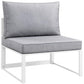 Modway Fortuna 6 Piece Outdoor Patio Sectional Sofa Set, EEI-1726 FredCo