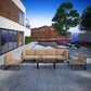 Modway Fortuna 7 Piece Outdoor Patio Sectional Sofa Set FredCo