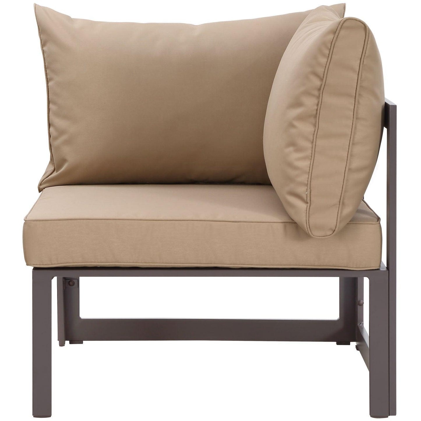 Modway Fortuna 7 Piece Outdoor Patio Sectional Sofa Set FredCo