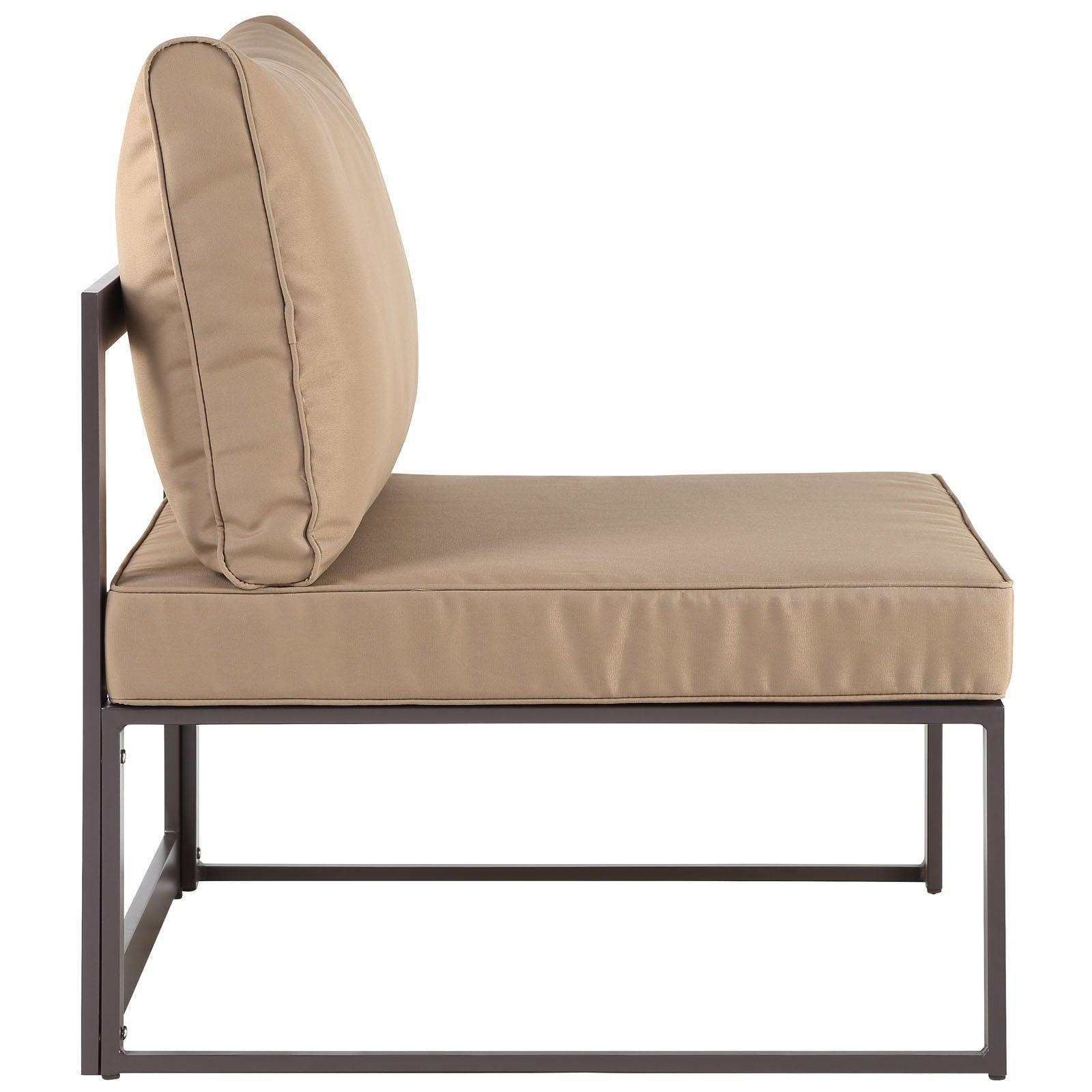 Modway Fortuna 7 Piece Outdoor Patio Sectional Sofa Set FredCo