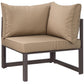Modway Fortuna 7 Piece Outdoor Patio Sectional Sofa Set FredCo