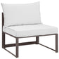 Modway Fortuna 8 Piece Outdoor Patio Sectional Sofa Set FredCo