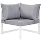 Modway Fortuna 8 Piece Outdoor Patio Sectional Sofa Set, EEI-1730 FredCo