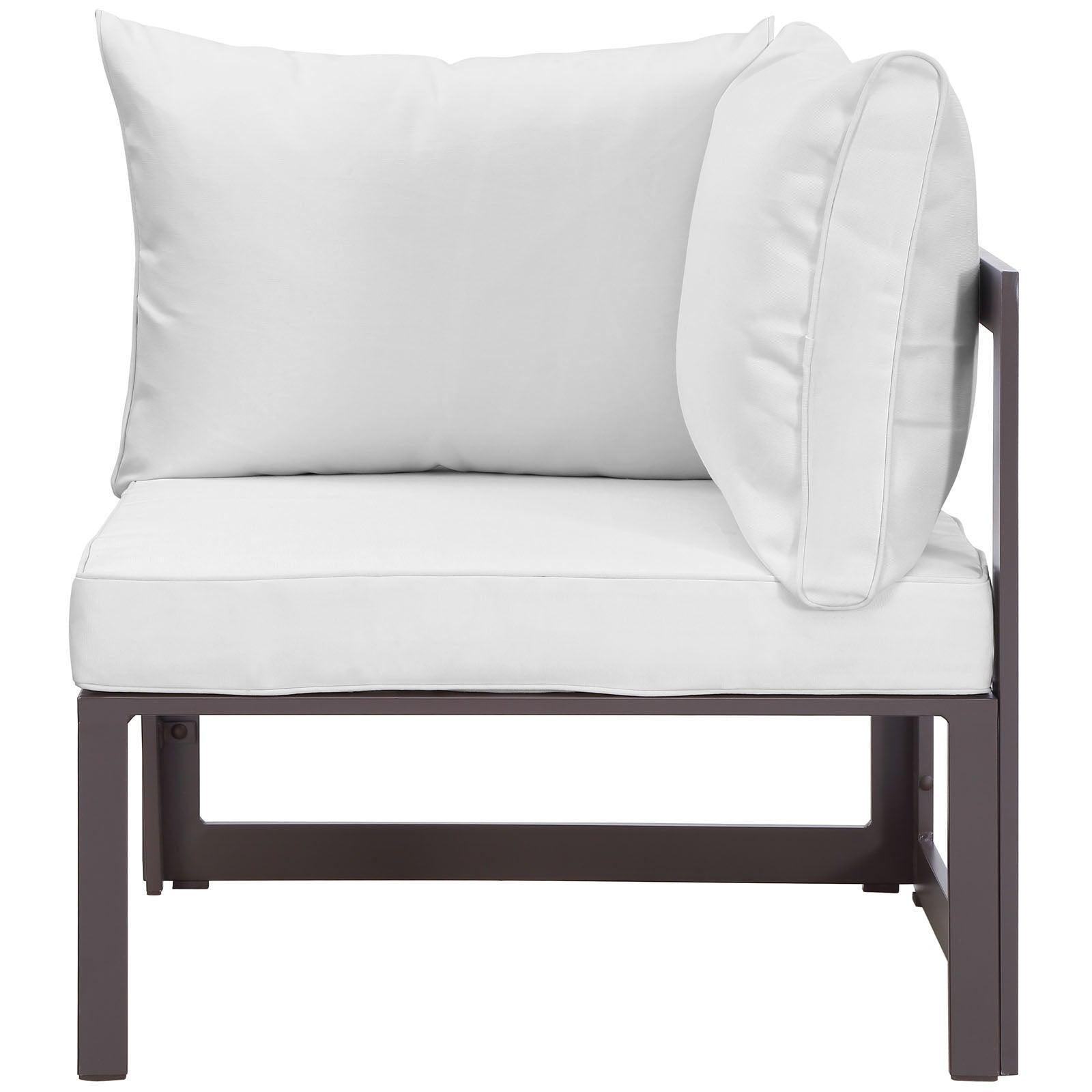 Modway Fortuna 9 Piece Outdoor Patio Sectional Sofa Set FredCo