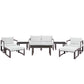 Modway Fortuna 9 Piece Outdoor Patio Sectional Sofa Set FredCo