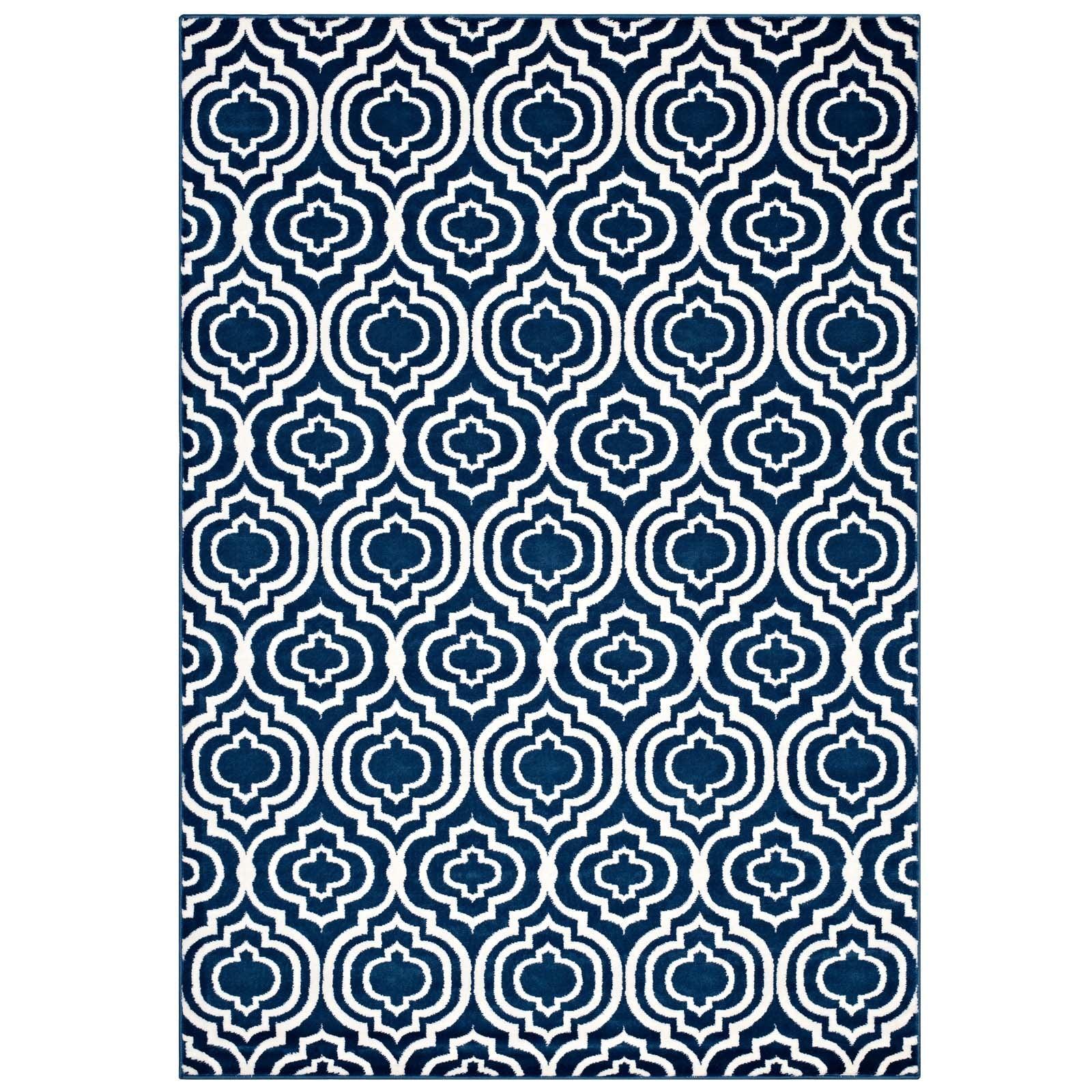 Modway Frame Transitional Moroccan Trellis Area Rug FredCo