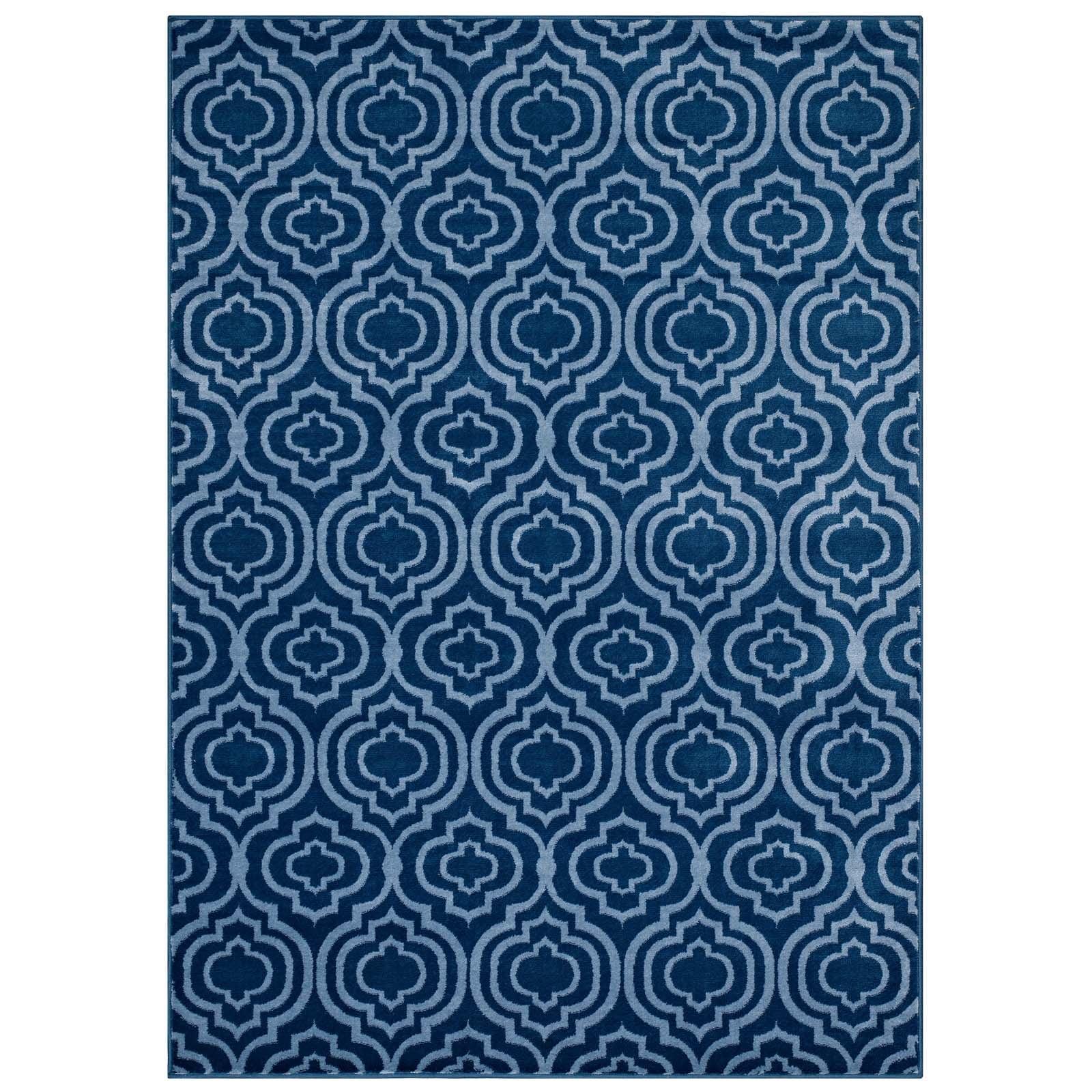 Modway Frame Transitional Moroccan Trellis Area Rug FredCo
