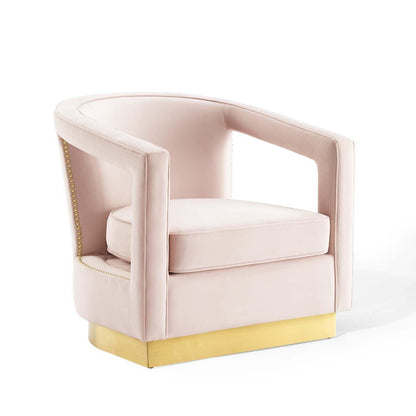 Modway Frolick Performance Velvet Armchair FredCo