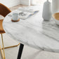 Modway Gallant 50" Round Performance Artificial Marble Dining Table FredCo