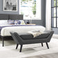 Modway Gambol Upholstered Fabric Bench FredCo
