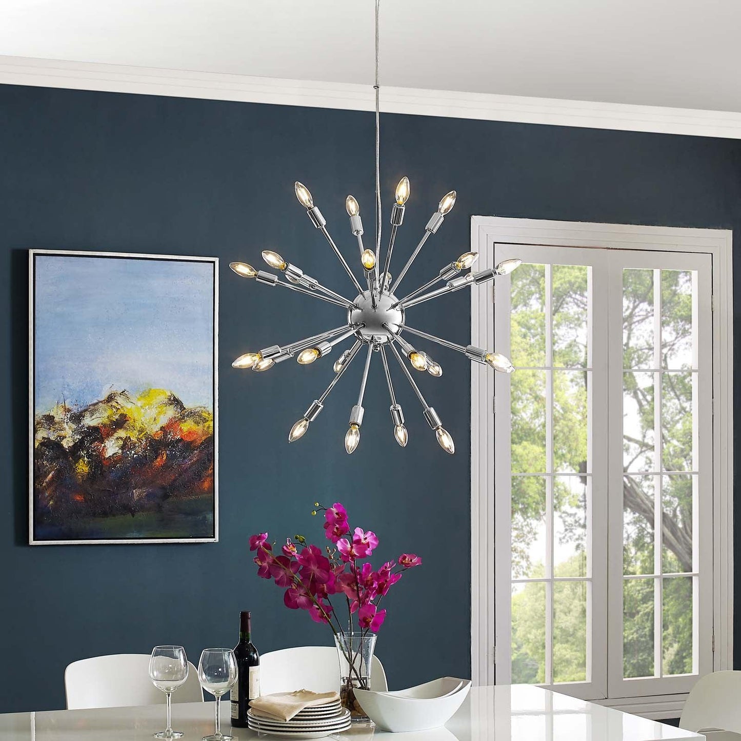 Modway Gamut Metal Chandelier FredCo