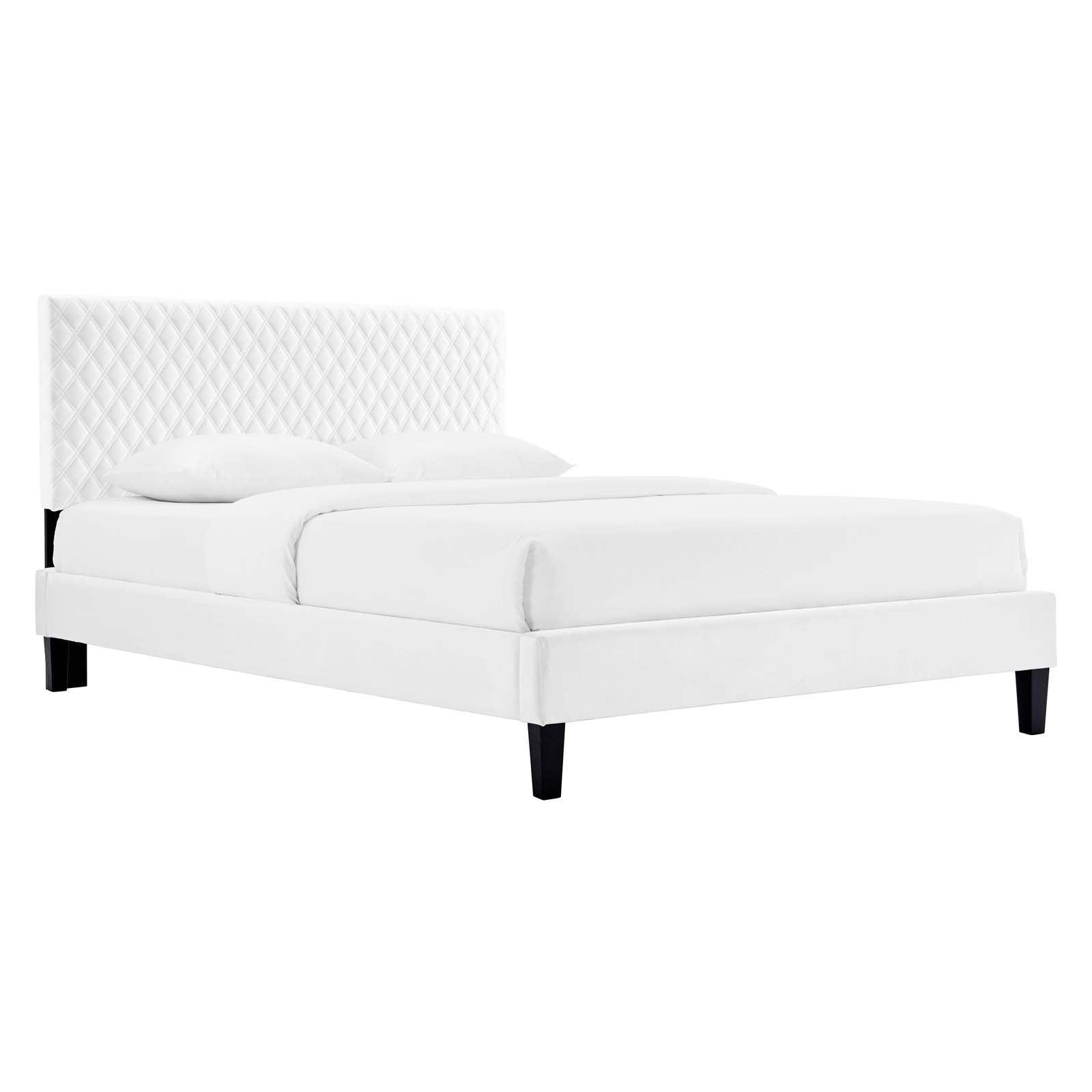 Modway Garcelle Performance Velvet Twin Platform Bed FredCo