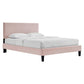 Modway Garcelle Performance Velvet Twin Platform Bed FredCo