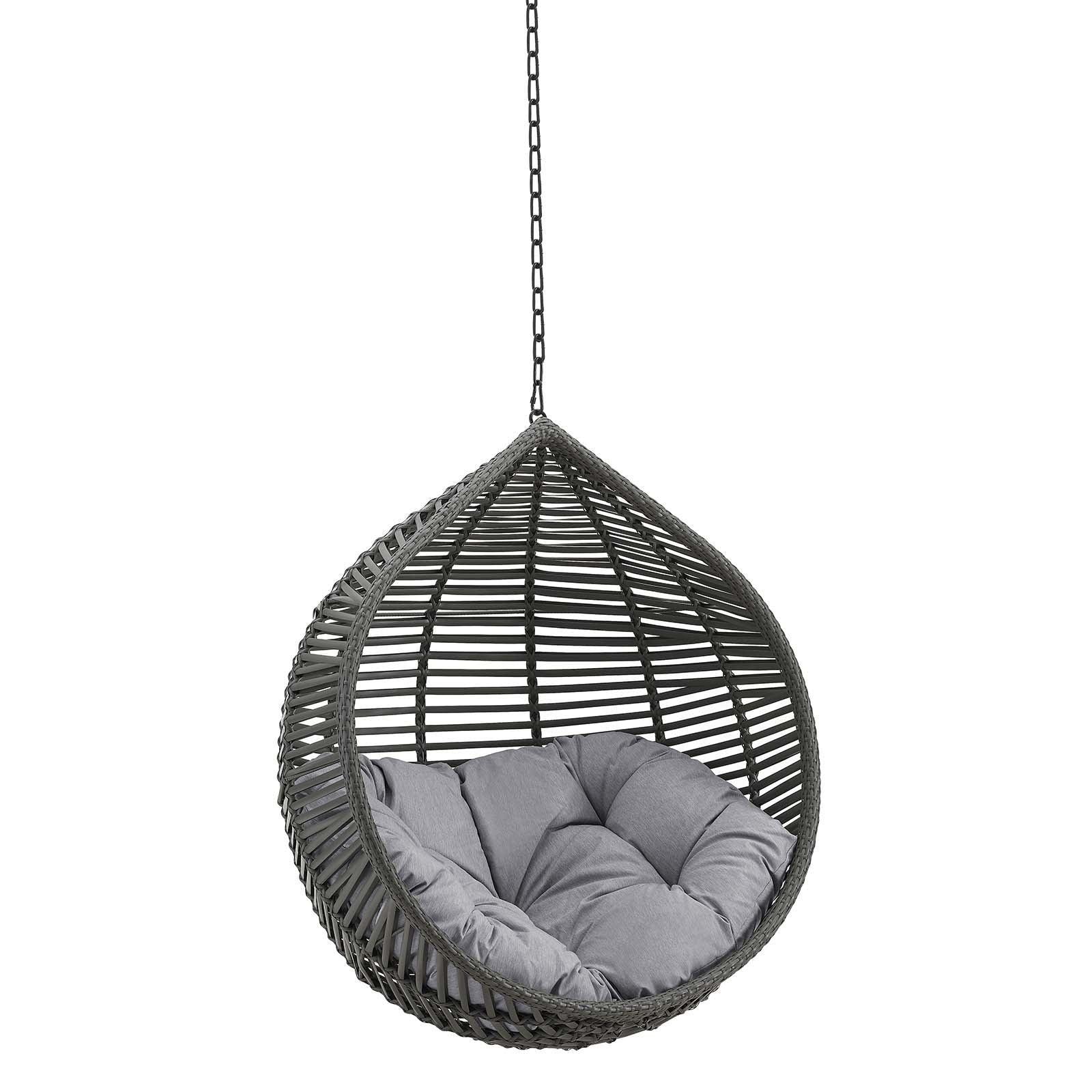 Modway Garner Teardrop Outdoor Patio Swing Chair Without Stand FredCo