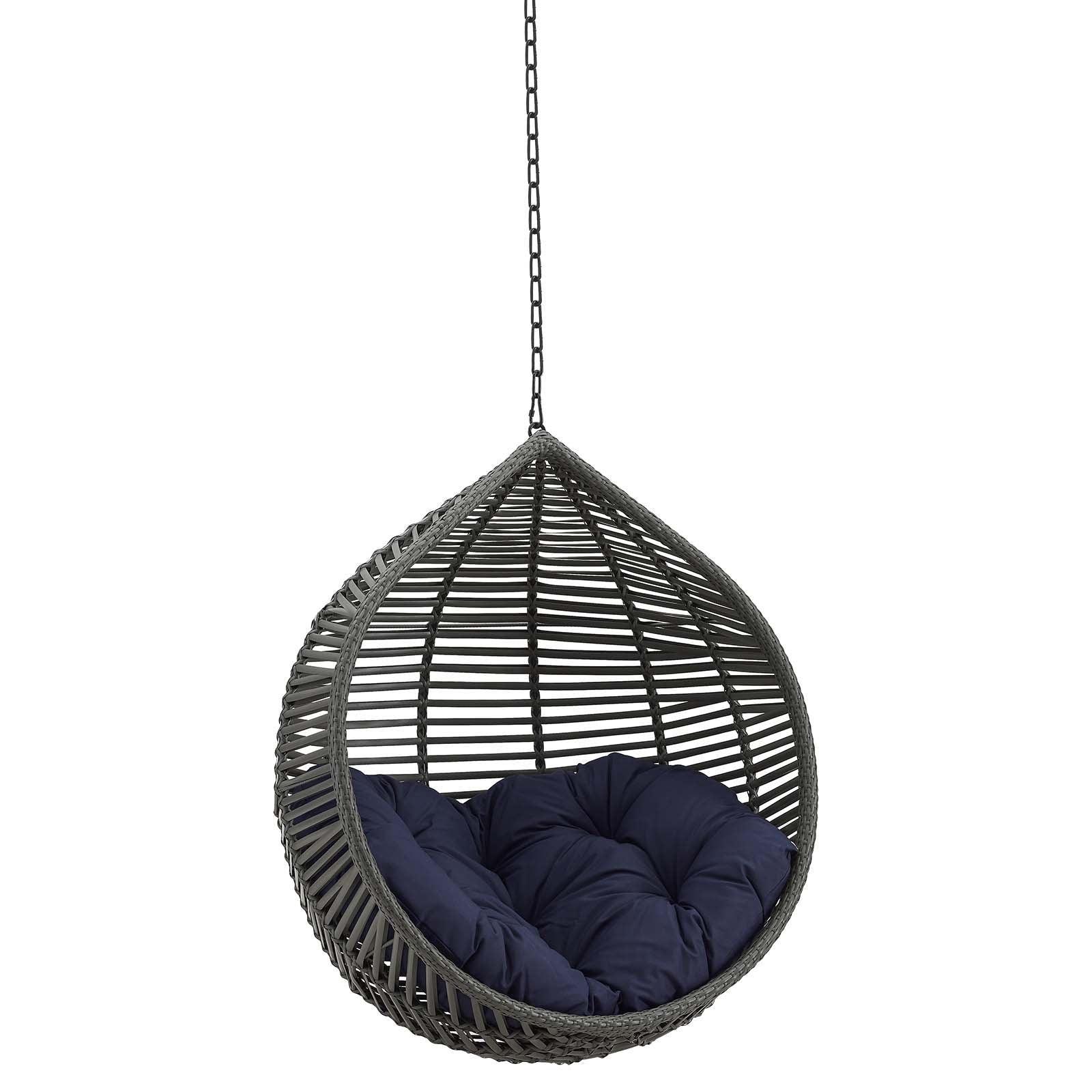 Modway Garner Teardrop Outdoor Patio Swing Chair Without Stand FredCo