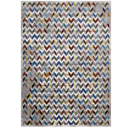 Modway Gemma Chevron Mosaic Area Rug FredCo