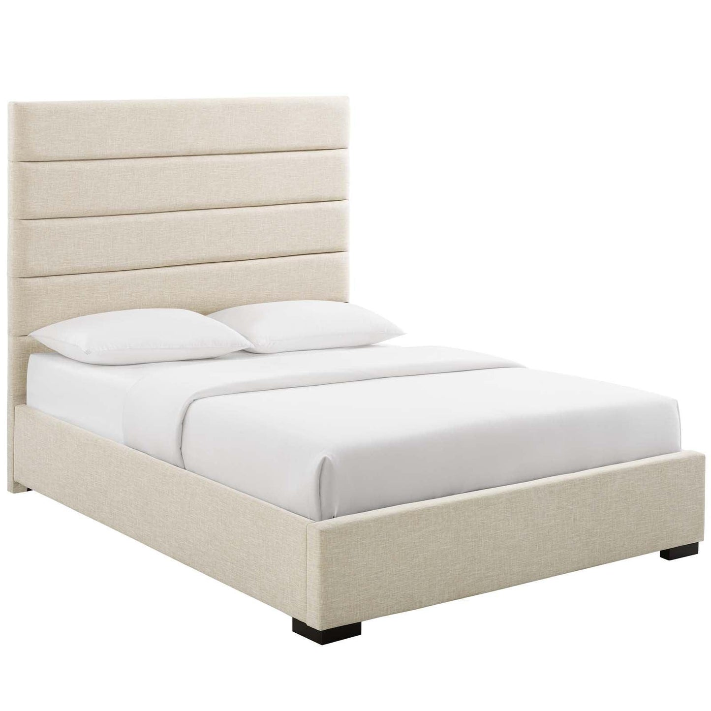 Modway Genevieve Queen Upholstered Fabric Platform Bed FredCo