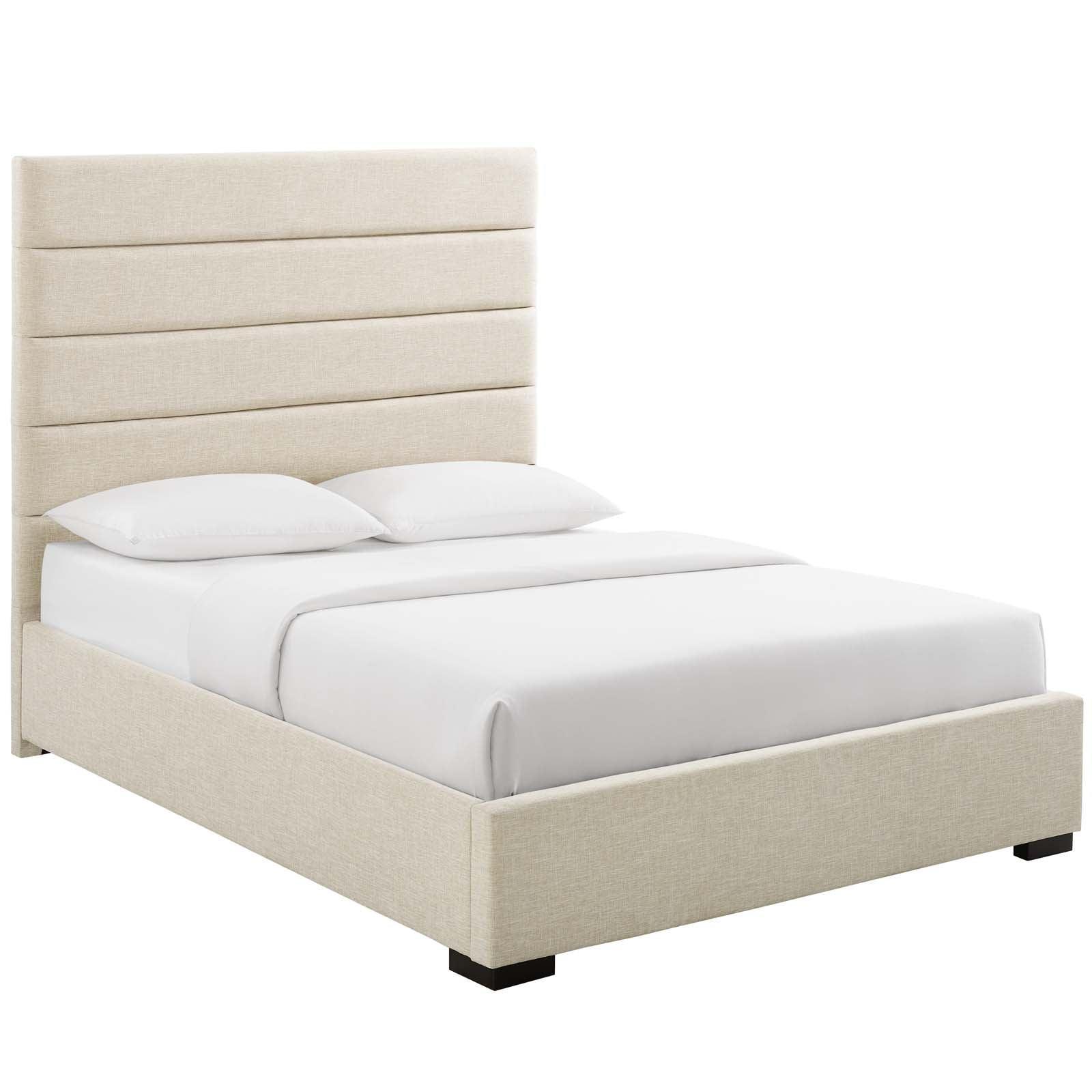 Modway Genevieve Queen Upholstered Fabric Platform Bed FredCo