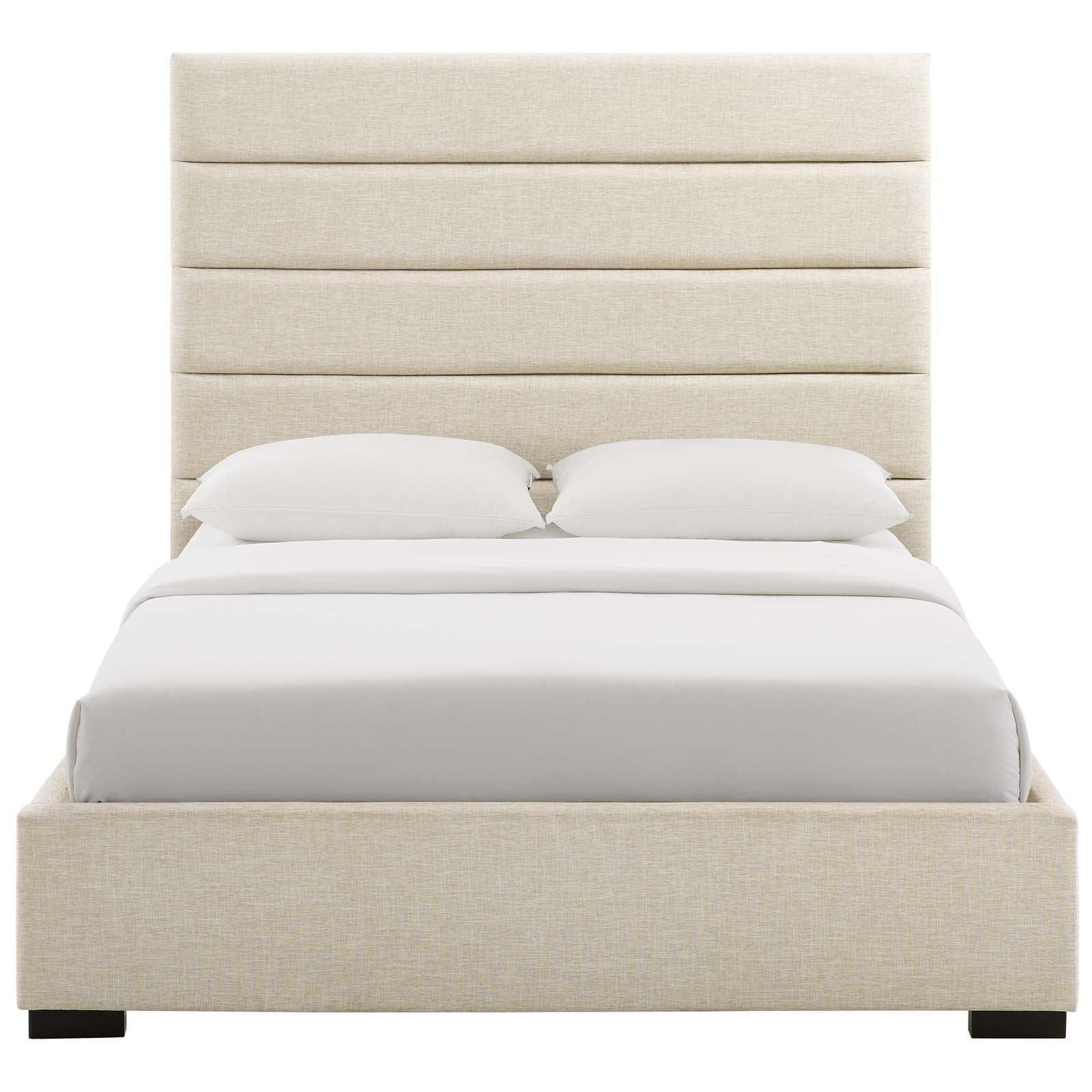 Modway Genevieve Queen Upholstered Fabric Platform Bed FredCo