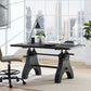 Modway Genuine 60" Crank Adjustable Height Dining Table and Computer Desk, EEI-6148 FredCo