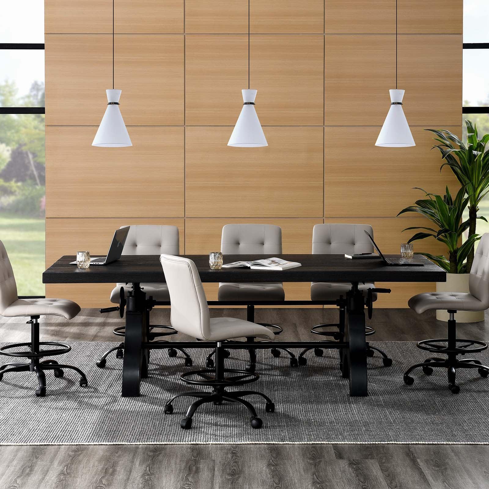 Modway Genuine 96" Crank Adjustable Height Dining and Conference Table, EEI-6149 FredCo