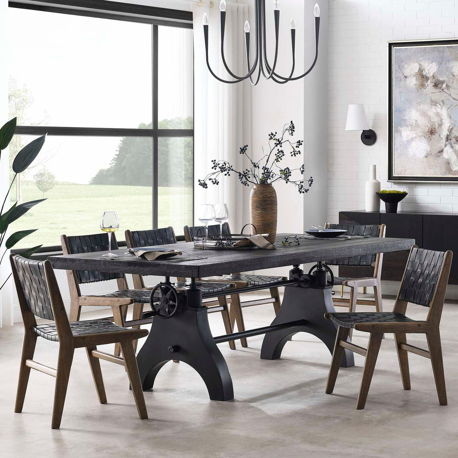 Modway Genuine 96" Crank Adjustable Height Dining and Conference Table, EEI-6149 FredCo
