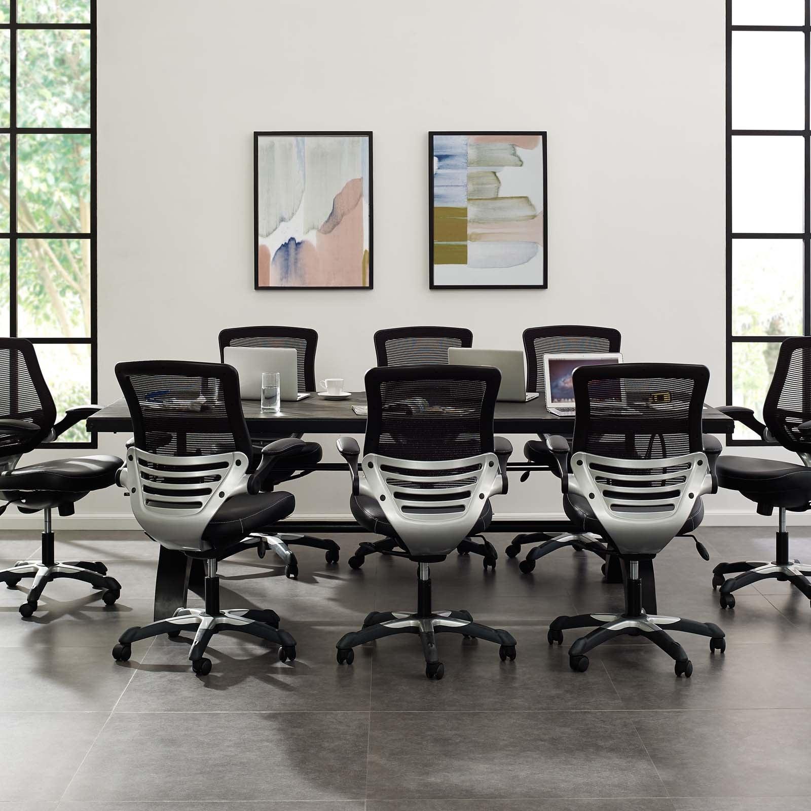 Modway Genuine 96" Crank Height Adjustable Rectangle Dining and Conference Table FredCo