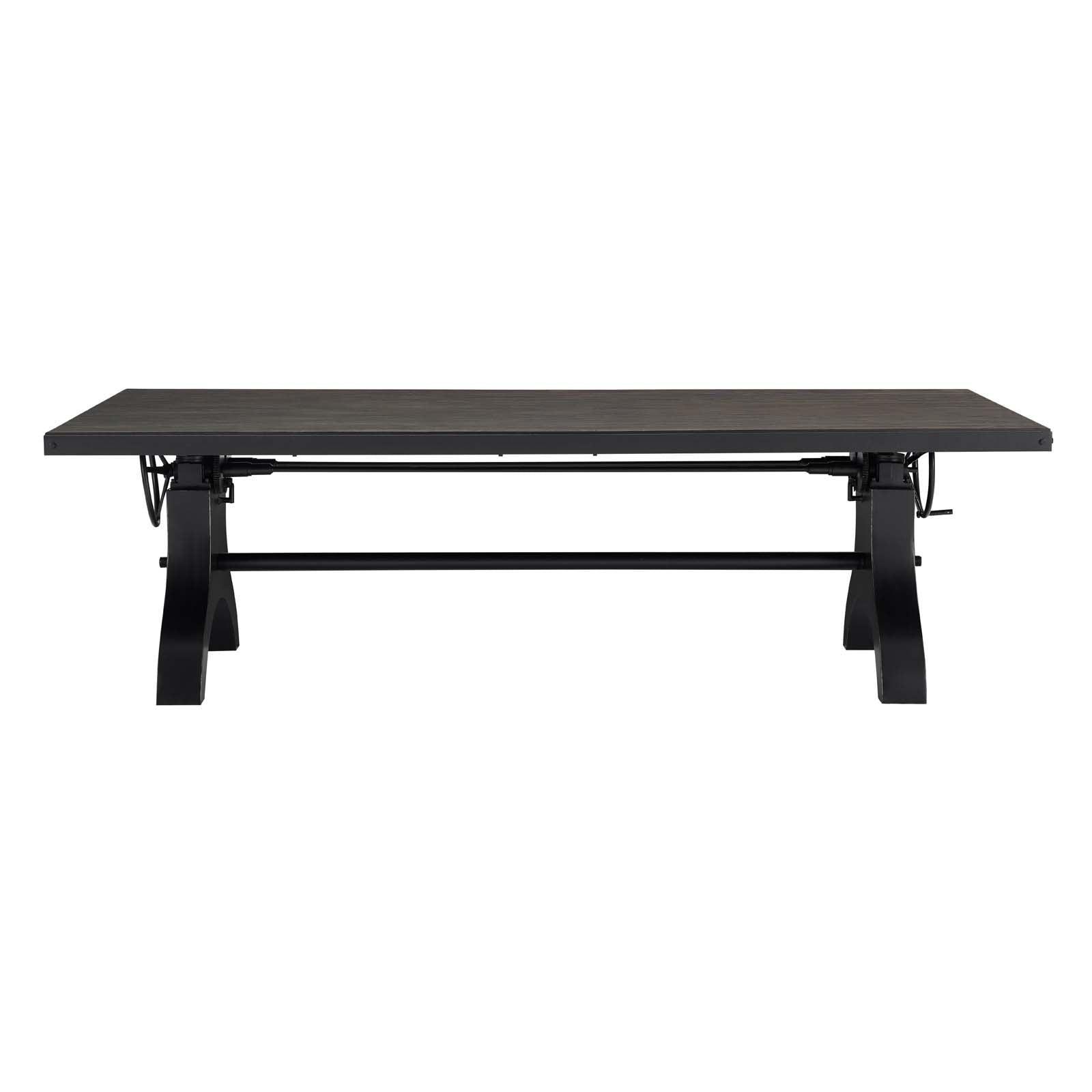 Modway Genuine 96" Crank Height Adjustable Rectangle Dining and Conference Table FredCo
