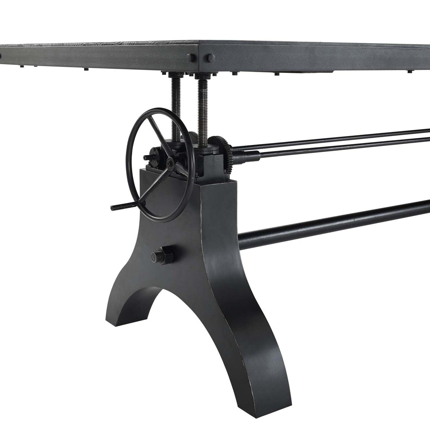 Modway Genuine 96" Crank Height Adjustable Rectangle Dining and Conference Table FredCo
