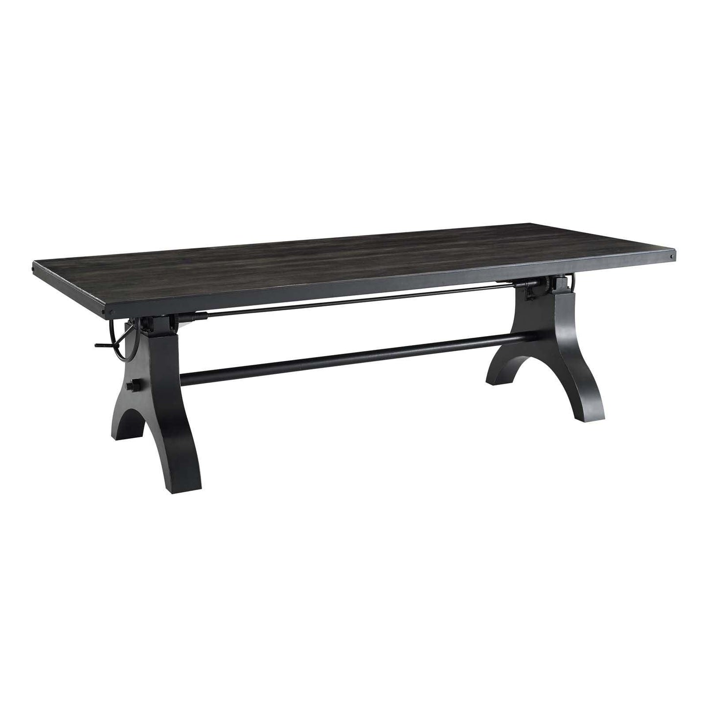 Modway Genuine 96" Crank Height Adjustable Rectangle Dining and Conference Table FredCo