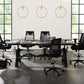 Modway Genuine 96" Crank Height Adjustable Rectangle Dining and Conference Table FredCo