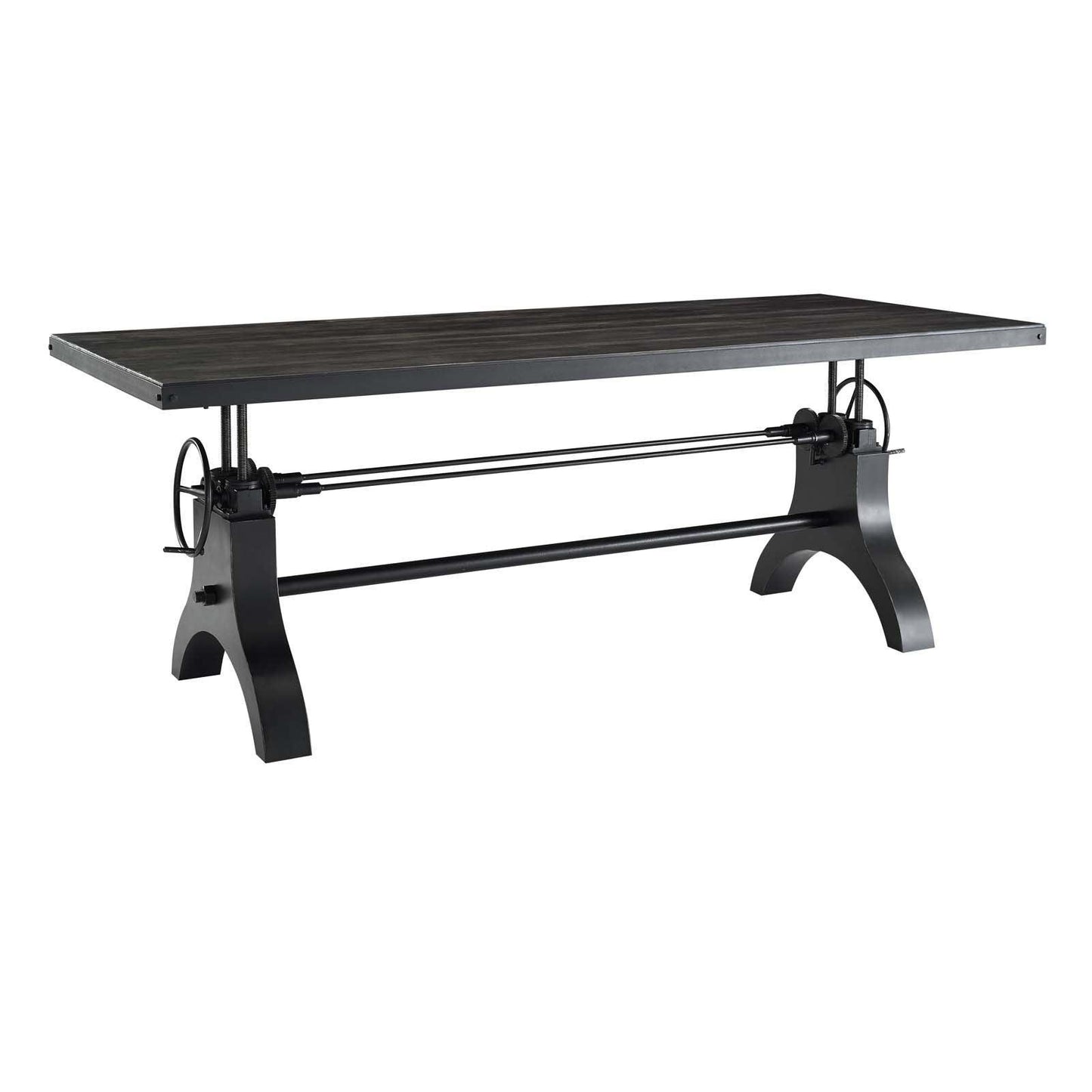 Modway Genuine 96" Crank Height Adjustable Rectangle Dining and Conference Table FredCo