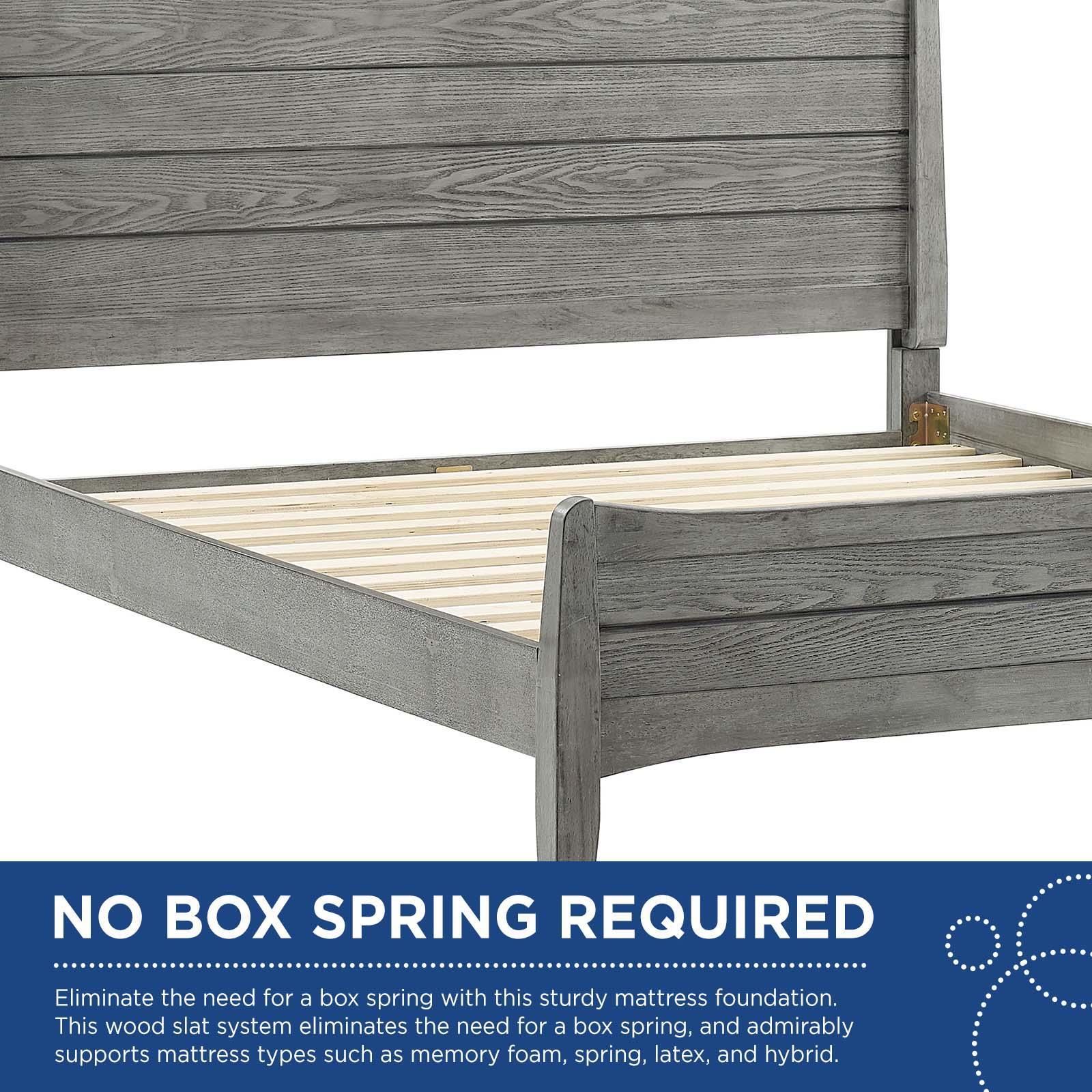 Modway Georgia King Wood Platform Bed FredCo