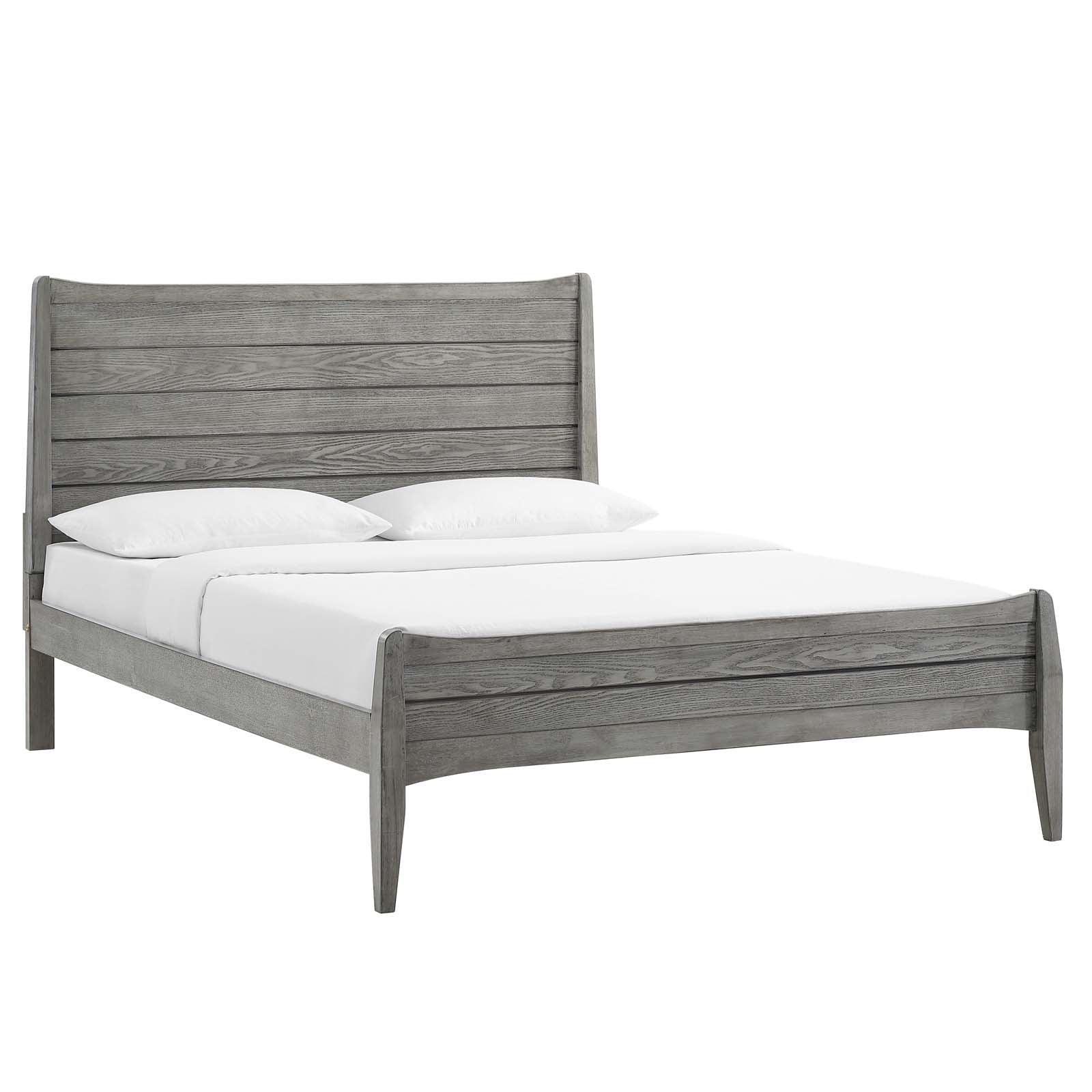 Modway Georgia King Wood Platform Bed FredCo