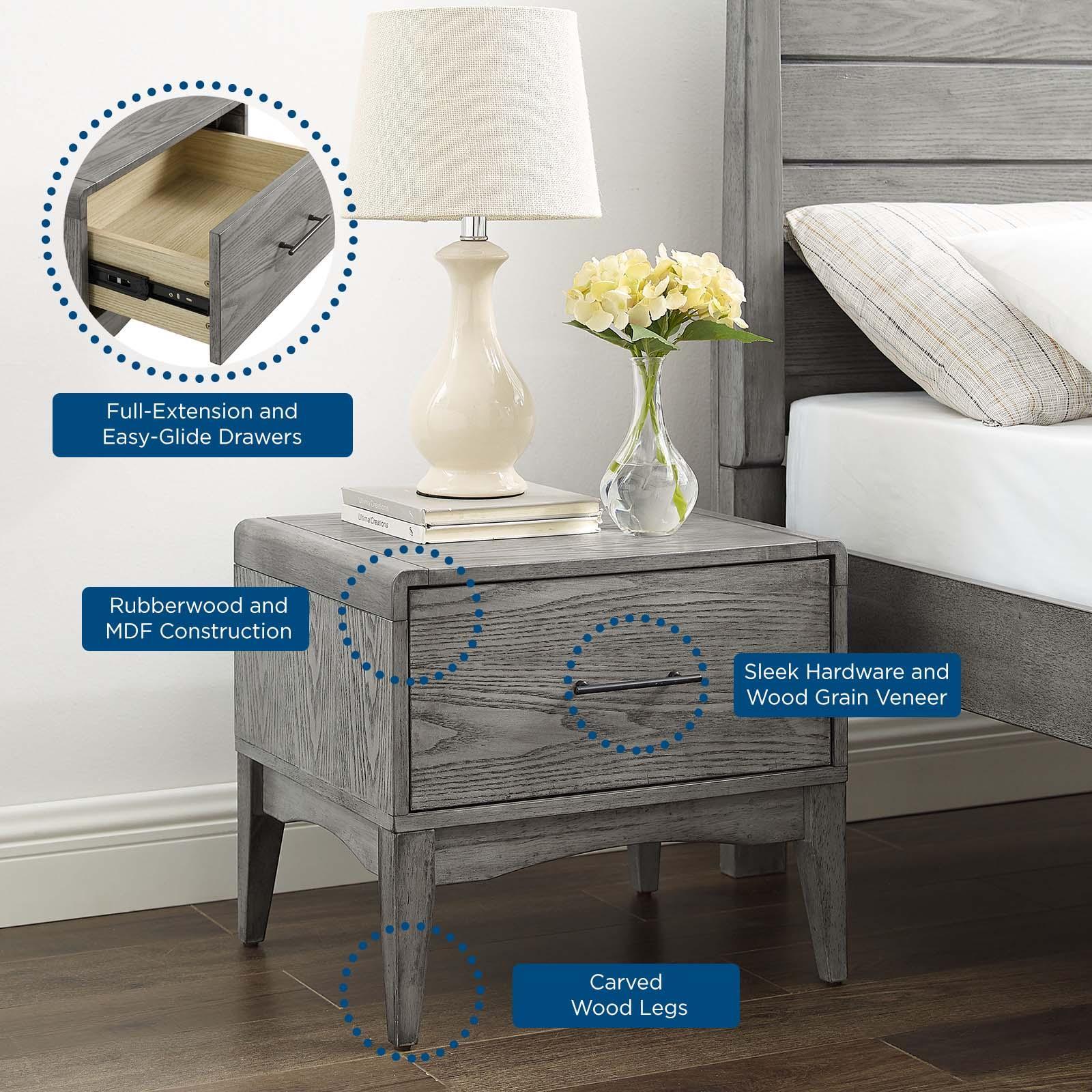 Modway Georgia Wood Nightstand FredCo