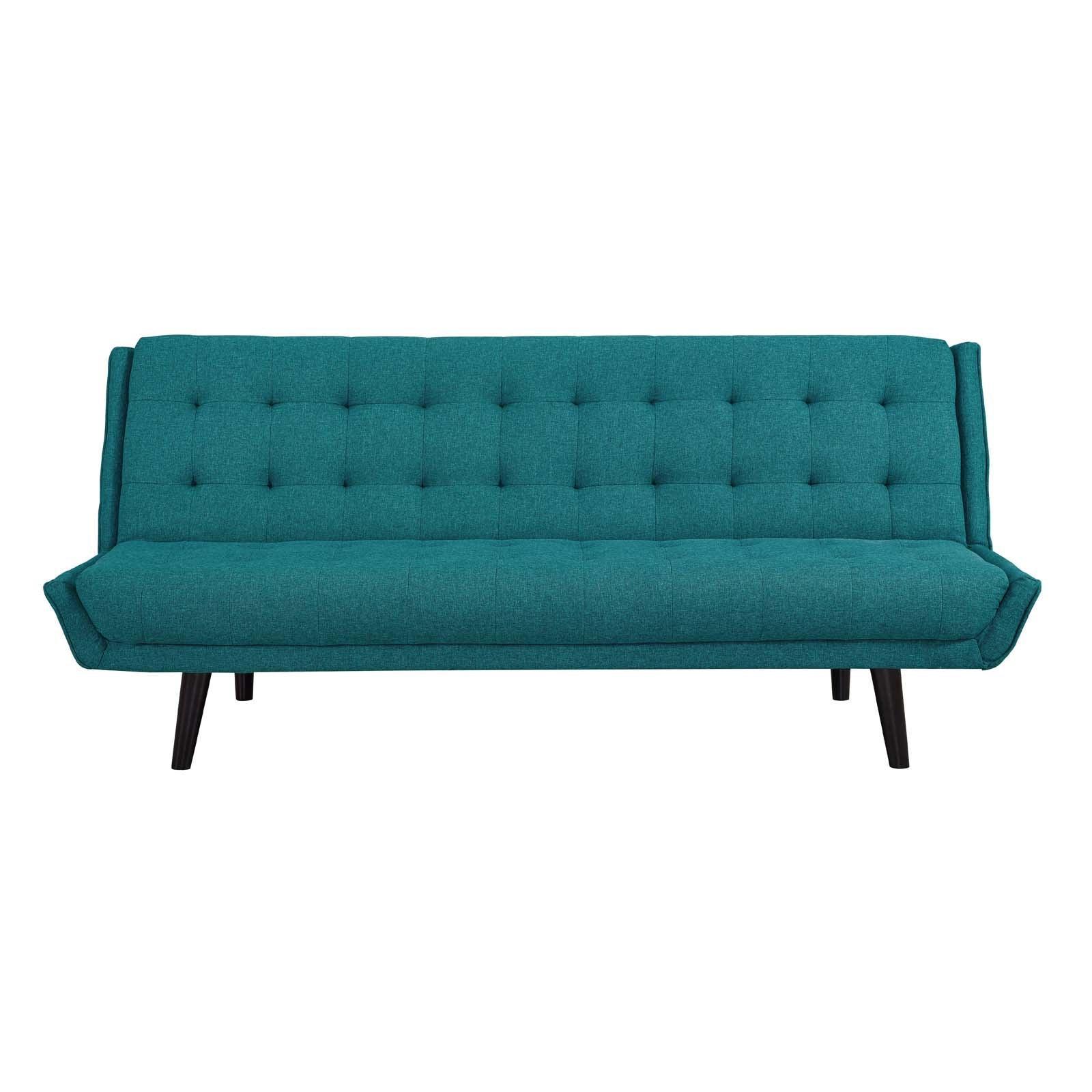 Modway Glance Tufted Convertible Fabric Sofa Bed FredCo
