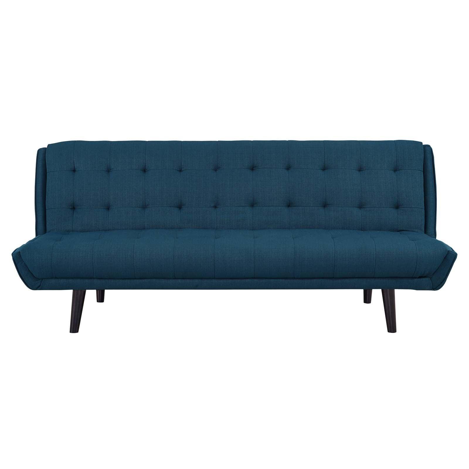 Modway Glance Tufted Convertible Fabric Sofa Bed FredCo
