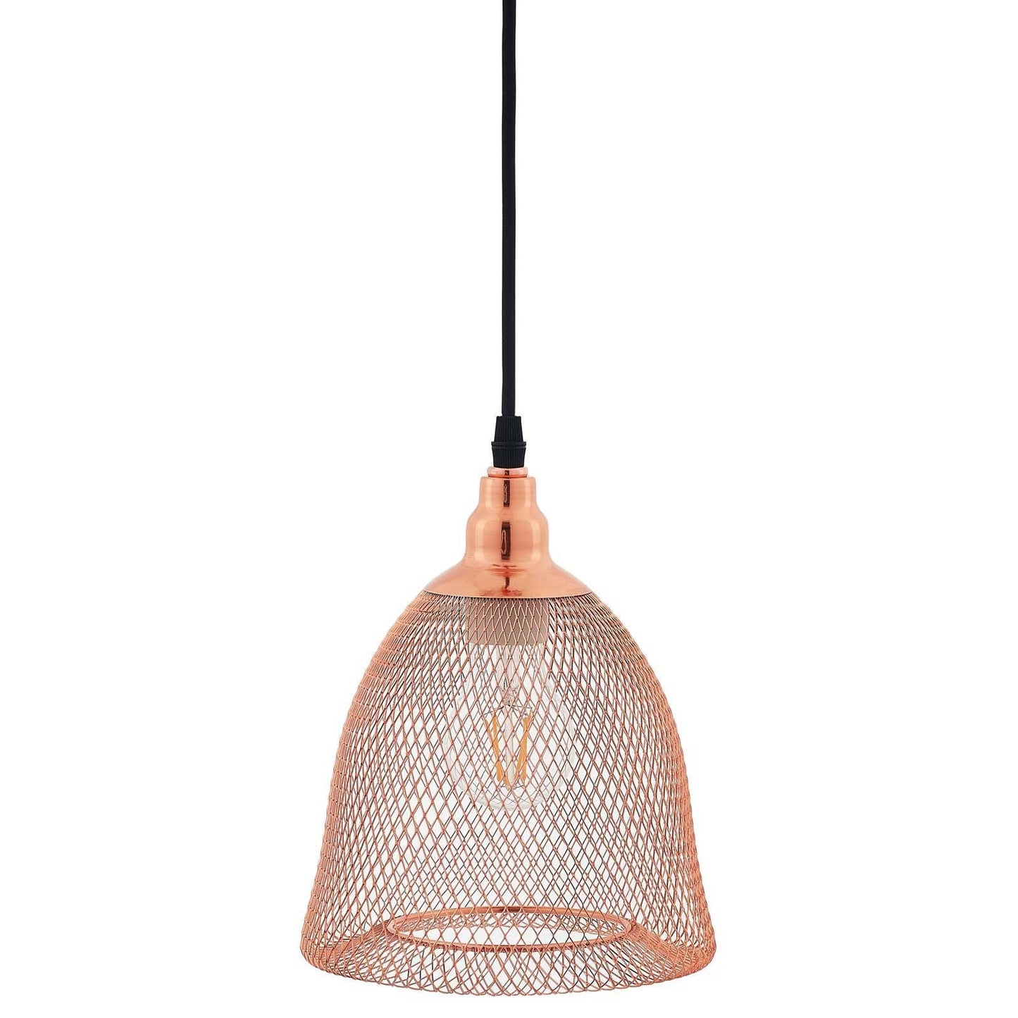 Modway Glimmer Bell-Shaped Rose Gold Pendant Ligh FredCo