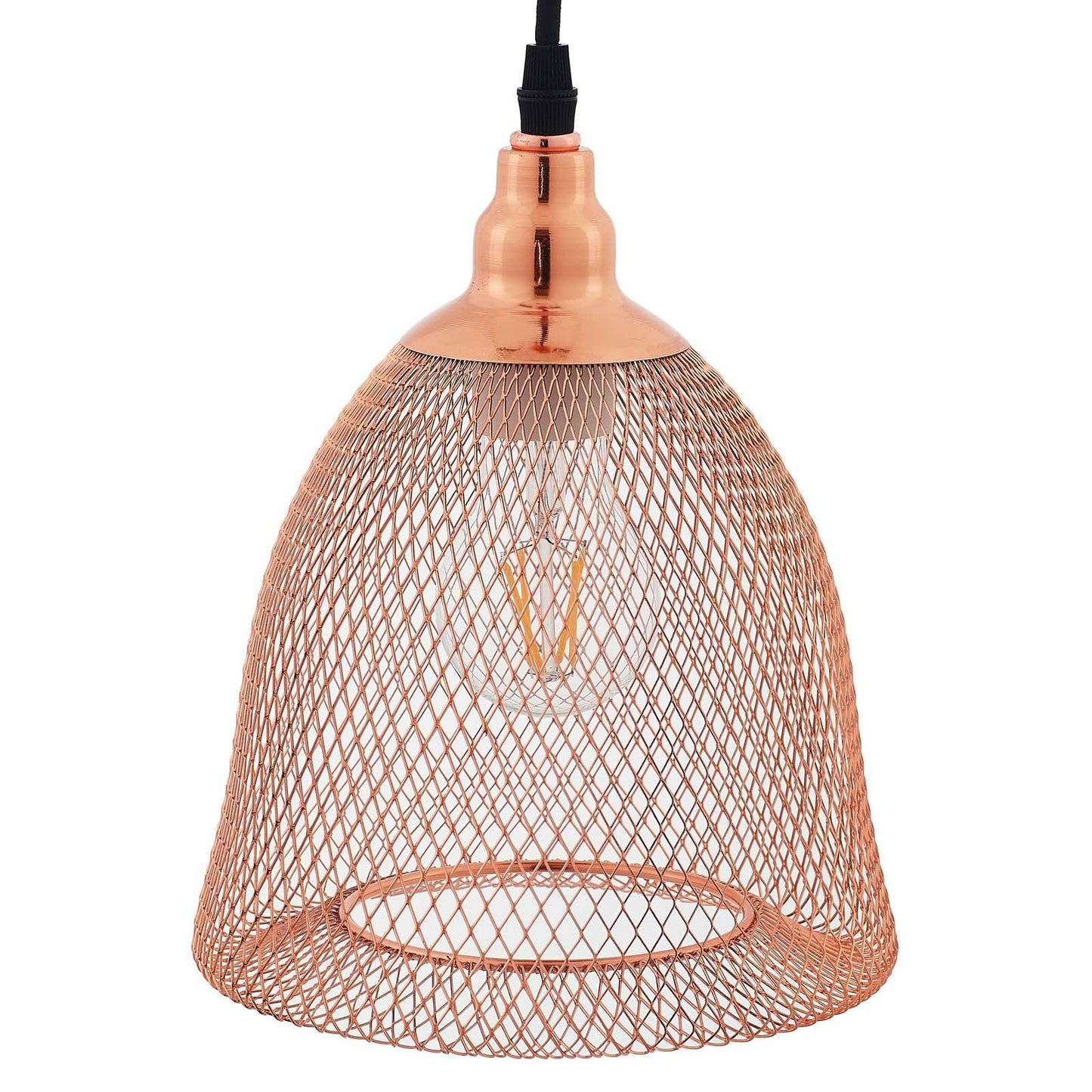 Modway Glimmer Bell-Shaped Rose Gold Pendant Ligh FredCo