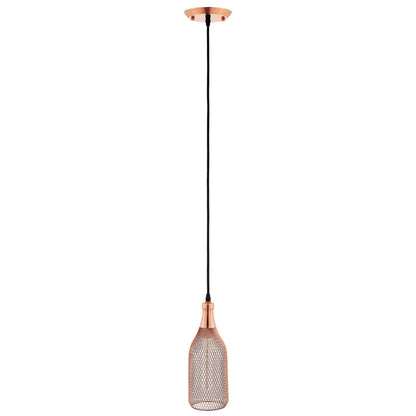 Modway Glimmer Bottle-Shaped Rose Gold Pendant Light FredCo