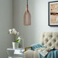 Modway Glimmer Bottle-Shaped Rose Gold Pendant Light FredCo