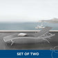 Modway Glimpse Outdoor Patio Mesh Chaise Lounge Set of 2 FredCo