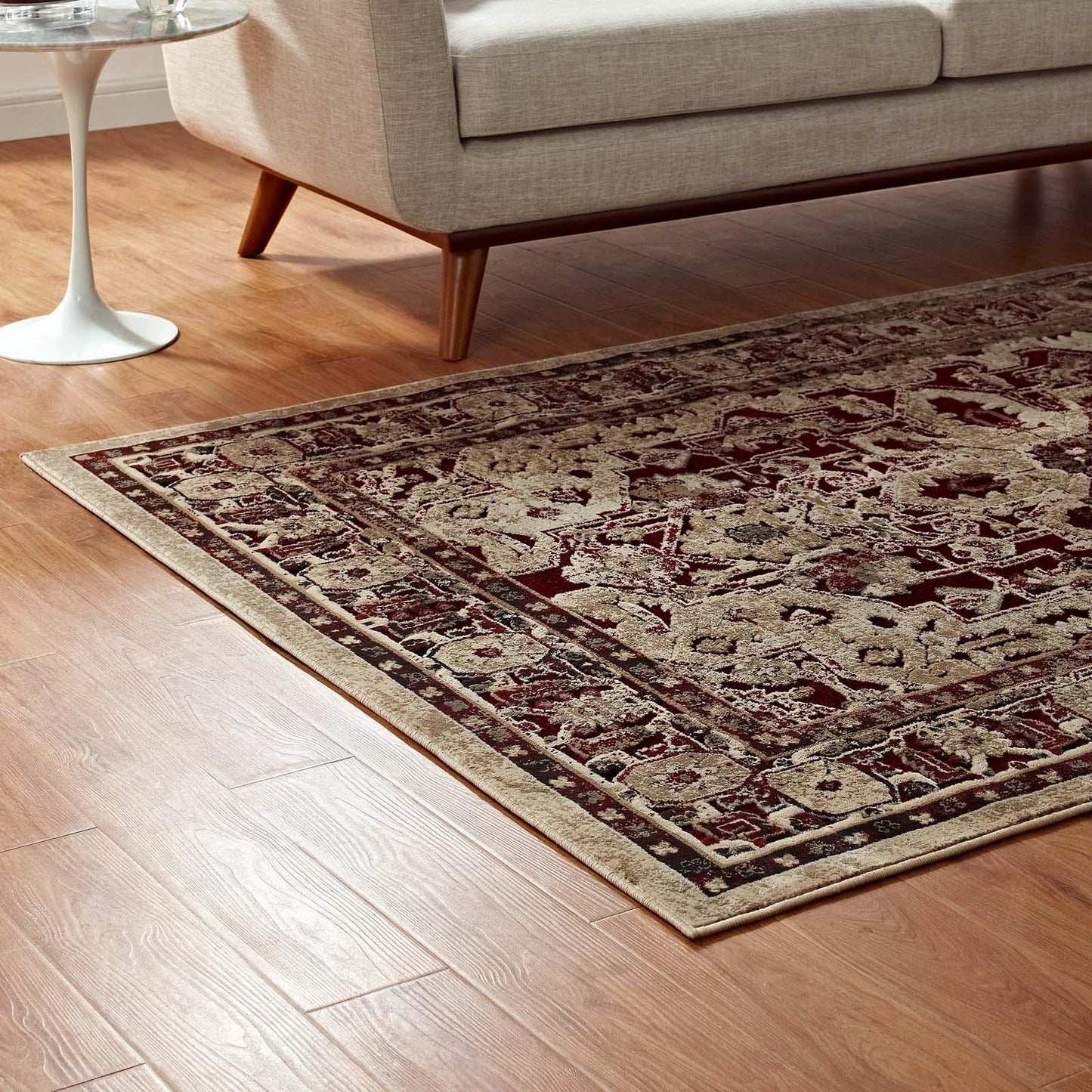 Modway Grania Ornate Vintage Floral Turkish Area Rug FredCo