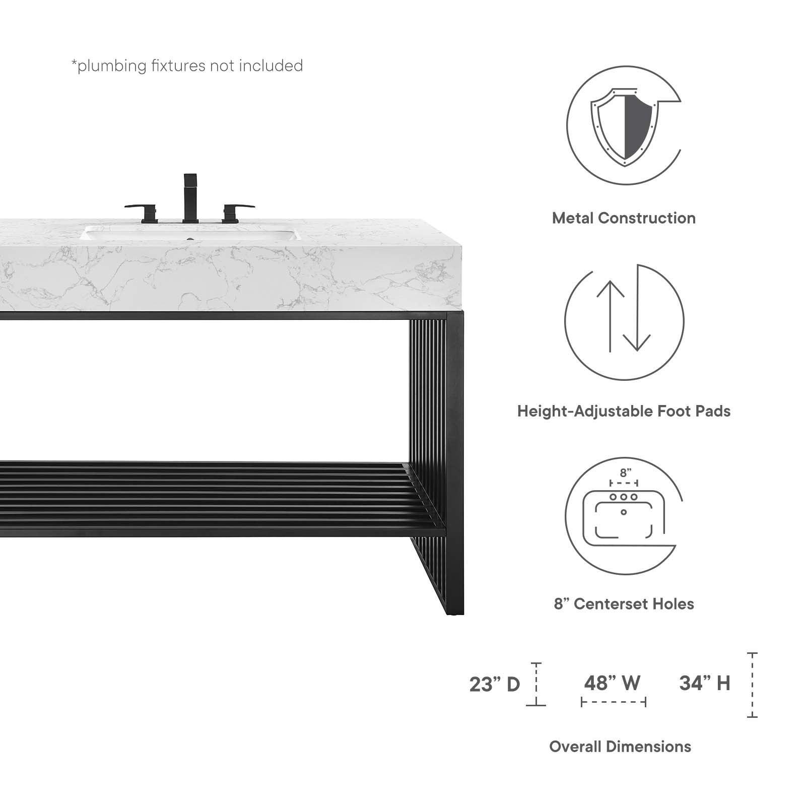 Modway Gridiron 48" Bathroom Vanity FredCo