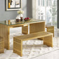 Modway Gridiron Large Stainless Steel Bench FredCo